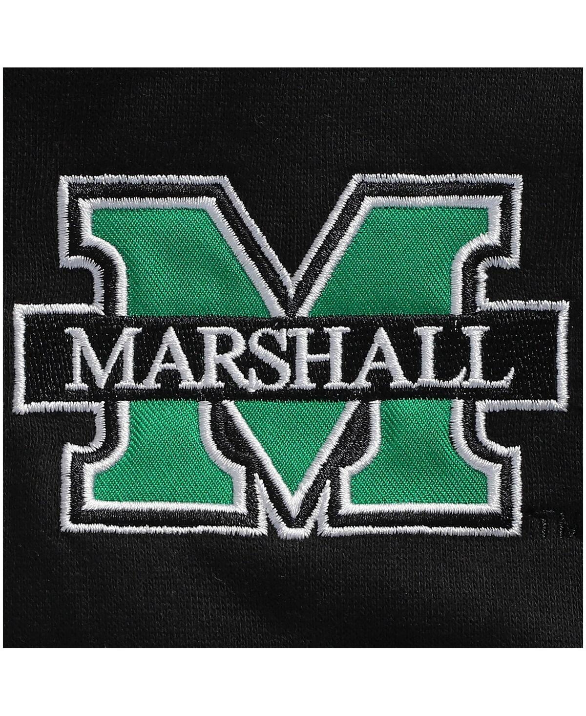 Colosseum Men's  Black Marshall Thundering Herd Tortugas Logo Quarter-zip Jacket In Black