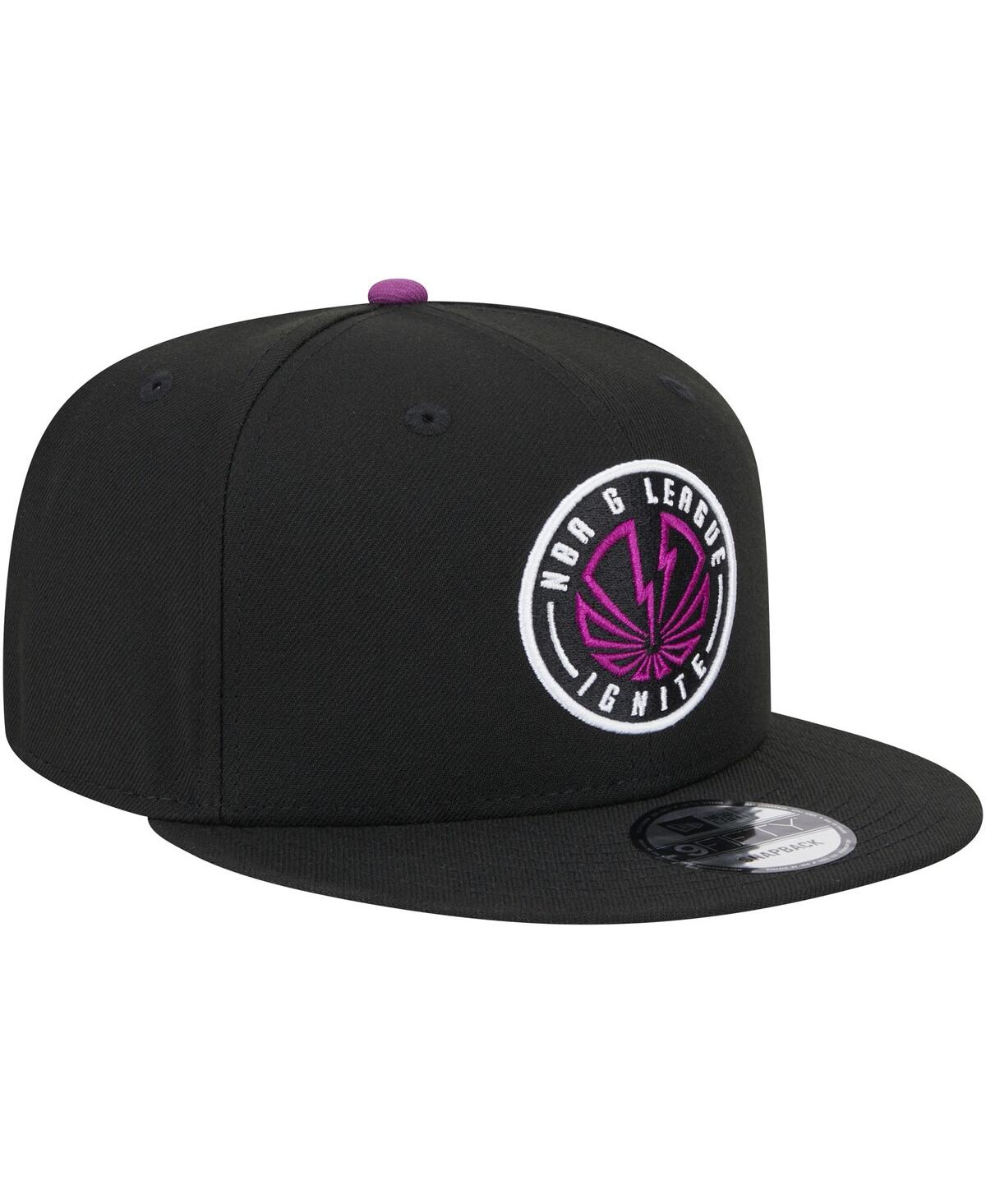 Men's New EraNba G League Ignite On The Court 2023/24 Nba G League Draft 9FIFTY Snapback Hat - Black