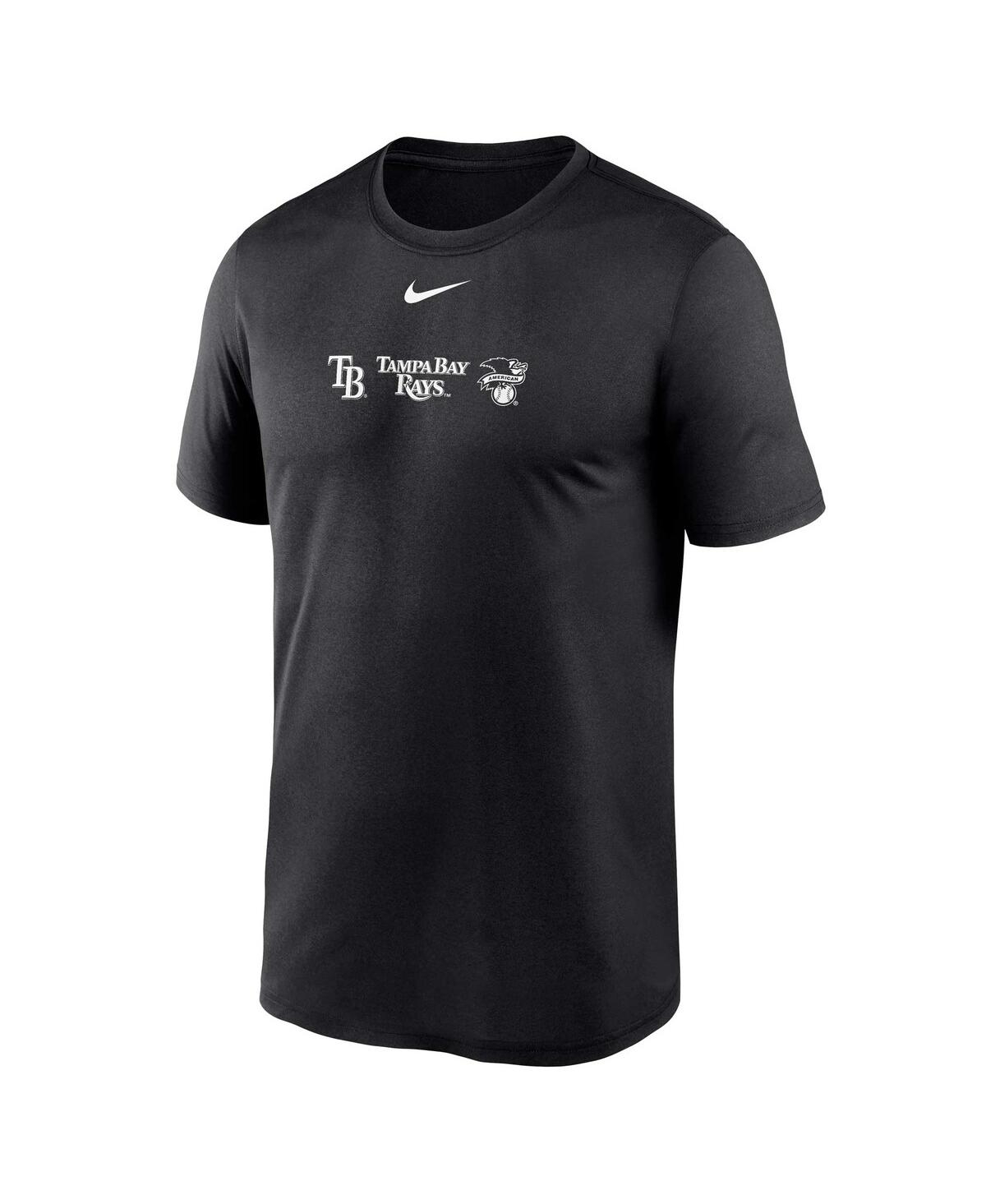 Men's NikeTampa Bay Rays Fashion Over Shoulder Logo Legend T-shirt - Black
