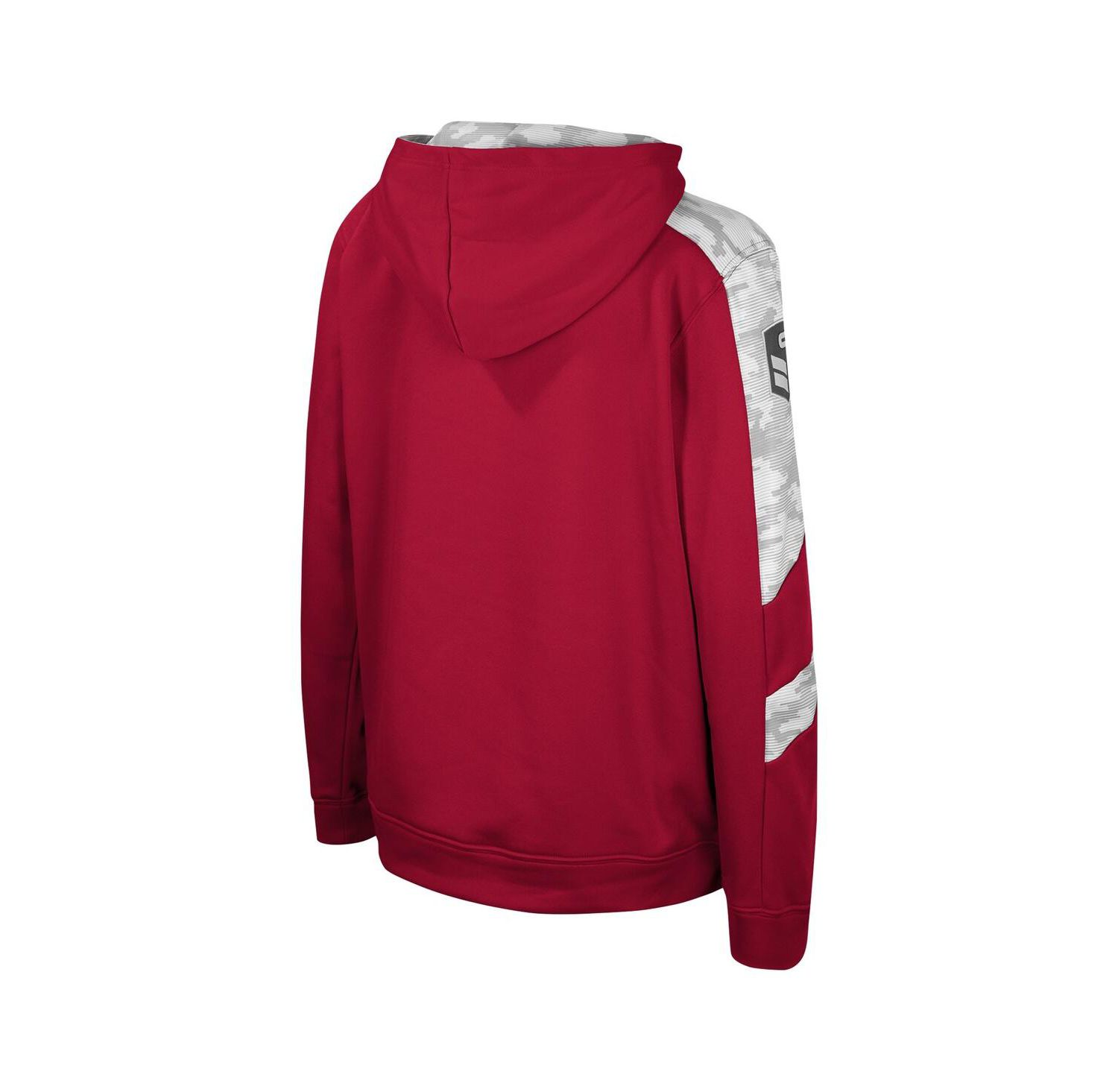 Big Boys Crimson Oklahoma Sooners OHT Military-Inspired Appreciation Cyclone Digital Camo Pullover Hoodie