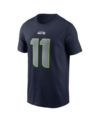 Men's Jaxon Smith-Njigba Navy Seattle Seahawks 2023 NFL Draft First Round Pick Player Name and Number T-shirt