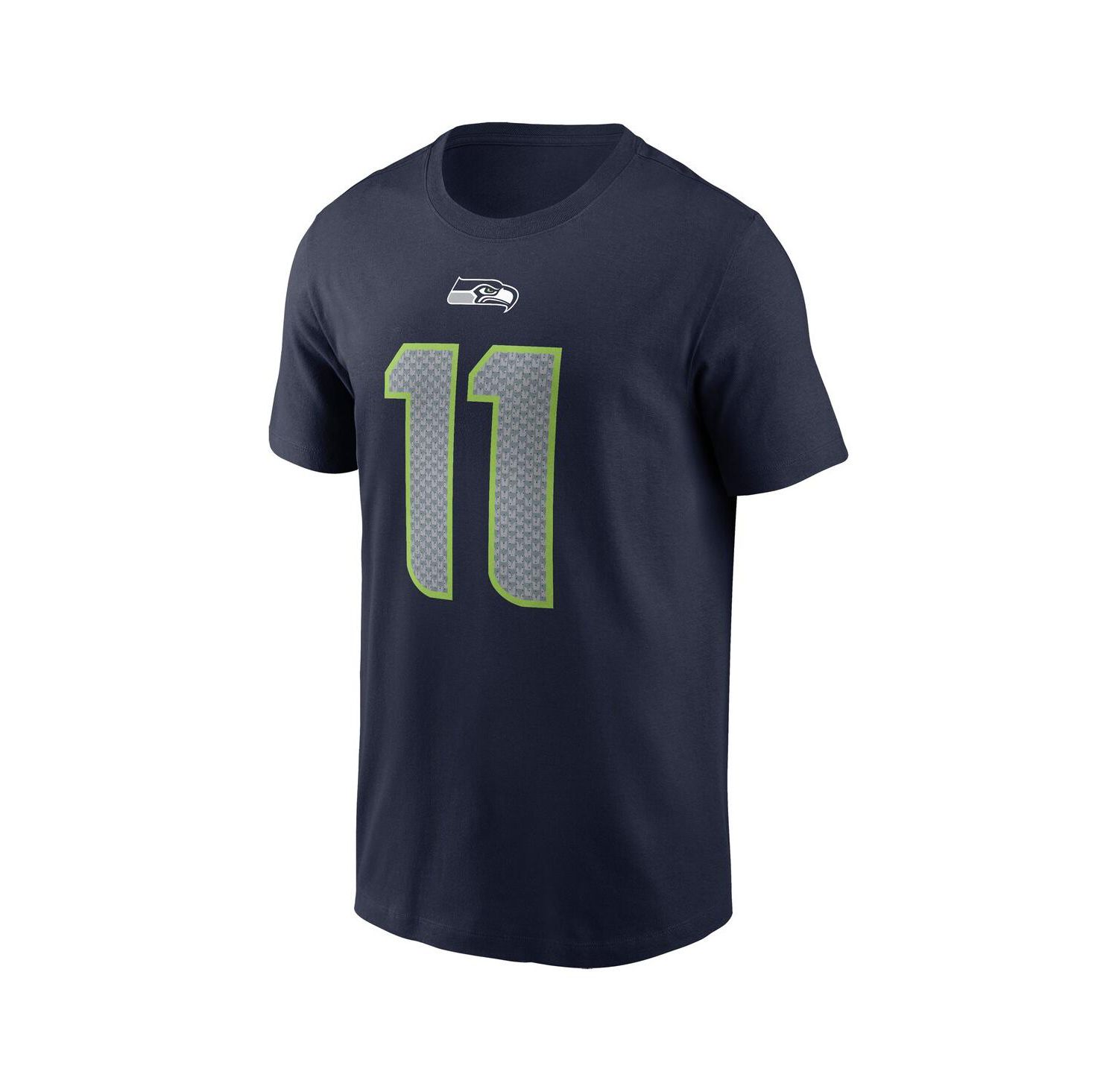 Men's Jaxon Smith-Njigba Navy Seattle Seahawks 2023 NFL Draft First Round Pick Player Name and Number T-shirt
