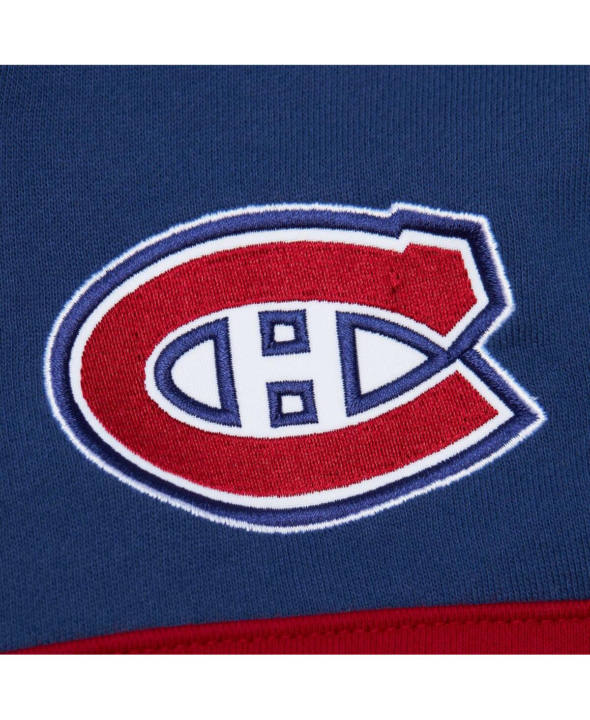 Shop Mitchell & Ness Men's  Navy Montreal Canadiens Head Coach Pullover Hoodie