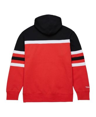 Men's Red, Black Carolina Hurricanes Head Coach Pullover Hoodie