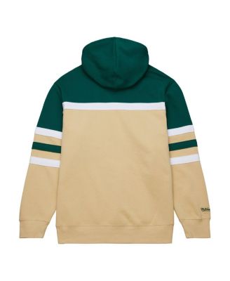 Men's Cream, Green Minnesota Wild Head Coach Pullover Hoodie