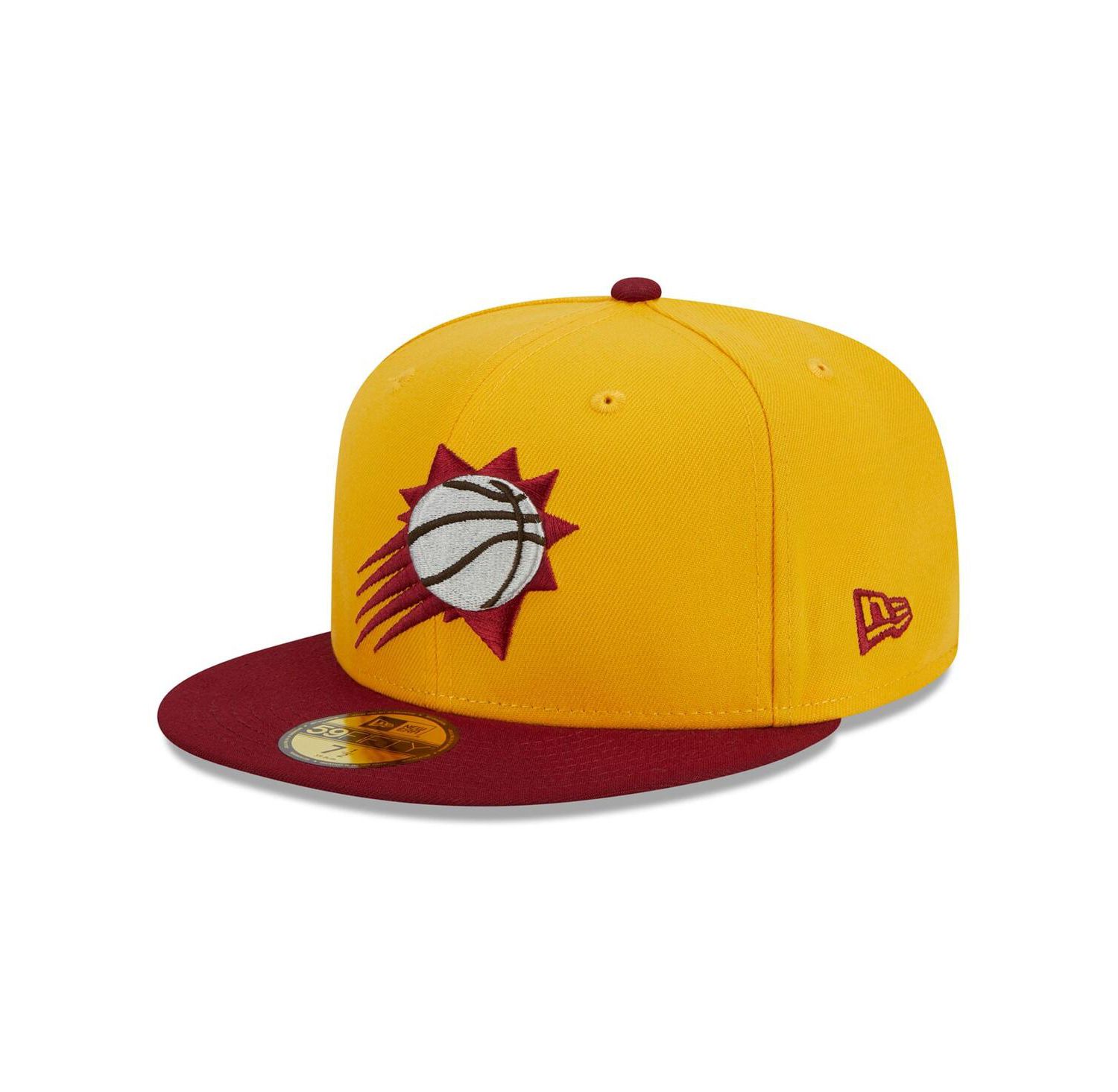 Men's Yellow, Red Phoenix Suns Fall Leaves 2-Tone 59FIFTY Fitted Hat