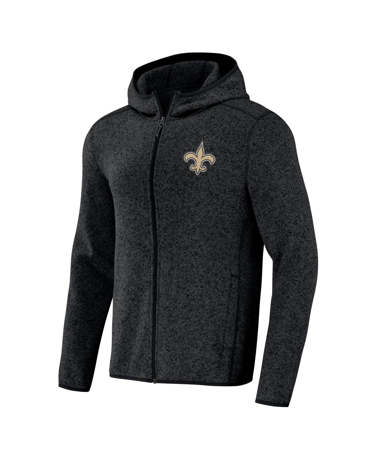 Fanatics Men's Nfl X Darius Rucker Collection By  Black New Orleans Saints Sherpa Full-zip Hoodie In Black