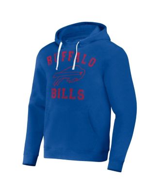 Men's NFL x Darius Rucker Collection by Royal Distressed Buffalo Bills Coaches Pullover Hoodie