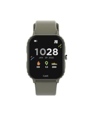 Cubitt Teens Smart watch / Fitness Tracker Rubber Strap for Boys and Girls - Forest green
