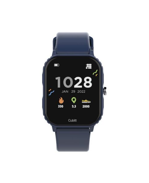 Детские часы Cubitt Teens Smart watch / Fitness Tracker Rubber Strap, цвет: Синий