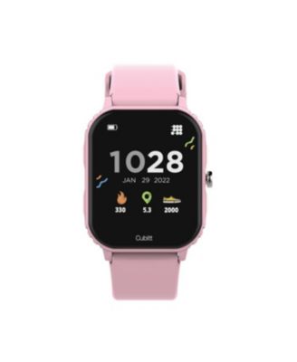 Cubitt Teens Smart watch / Fitness Tracker Rubber Strap for Boys and Girls - Dreamy pink