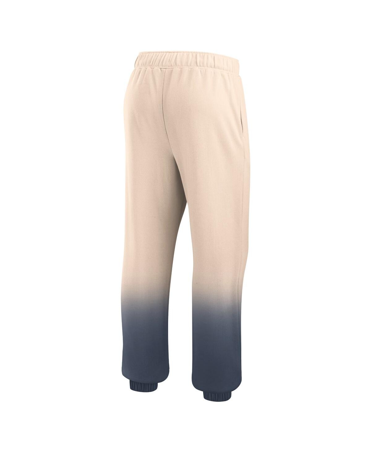 Shop Fanatics Women's  Tan, Navy Distressed Houston Astros Luxe Ombre Lounge Pants In Tan,navy