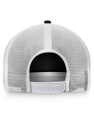 Women's Black, White Pittsburgh Penguins Fundamental Trucker Adjustable Hat