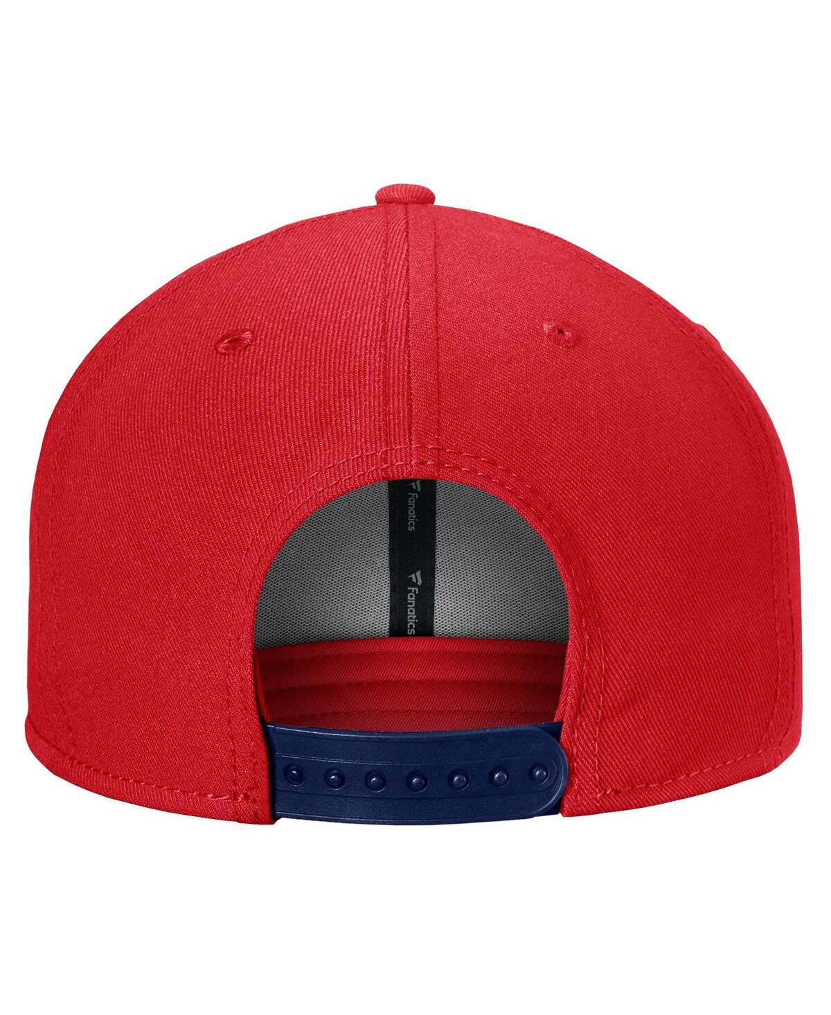 Shop Fanatics Men's  Red New York Rangers Fundamental Adjustable Hat