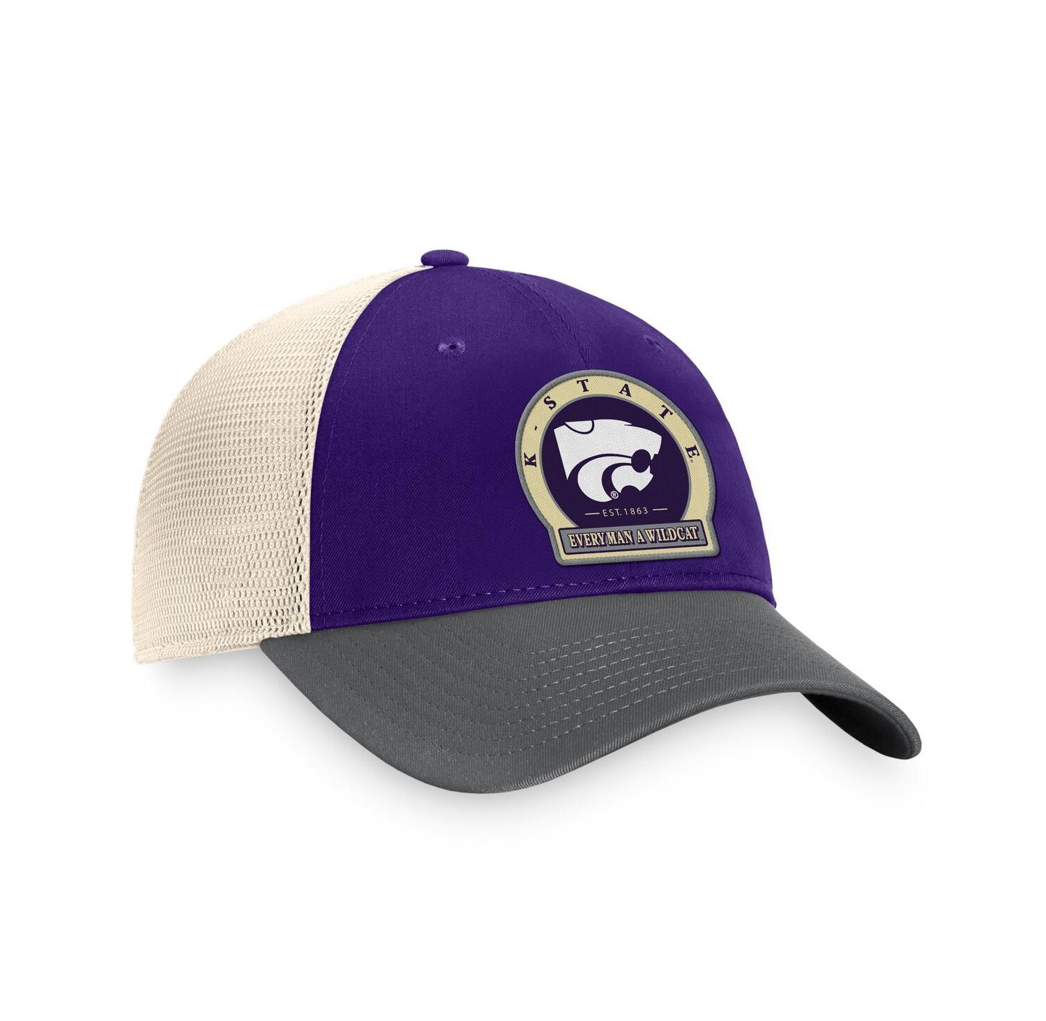Men's Purple Kansas State Wildcats Refined Trucker Adjustable Hat