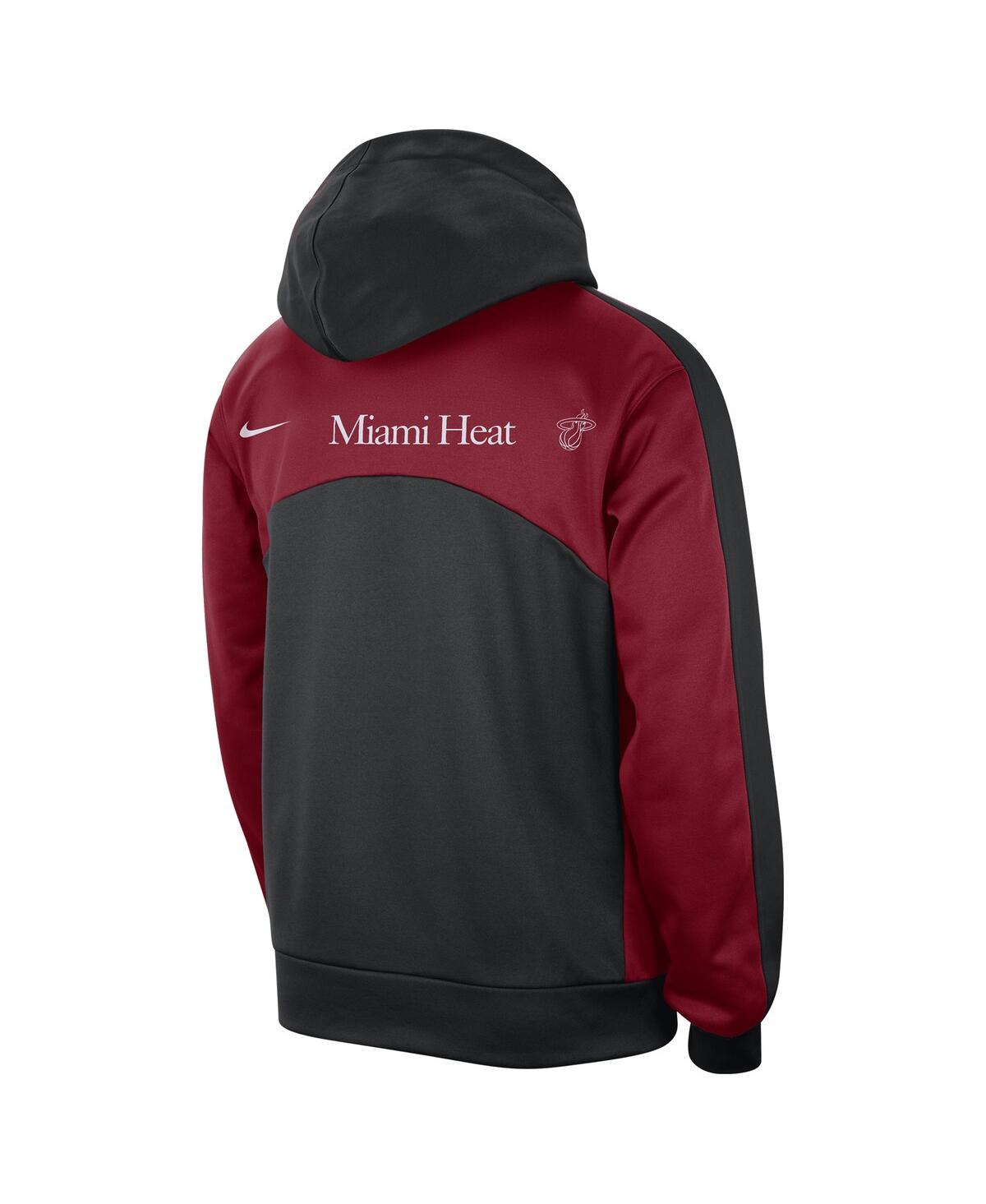 Men's Nike Red Miami Heat Authentic Starting Five Force Performance Pullover Hoodie - Red