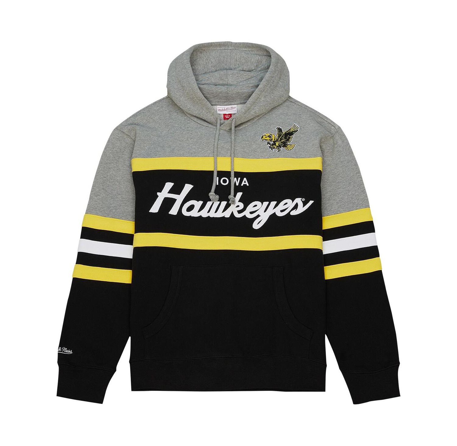 Men's Black Iowa Hawkeyes Head Coach Pullover Hoodie