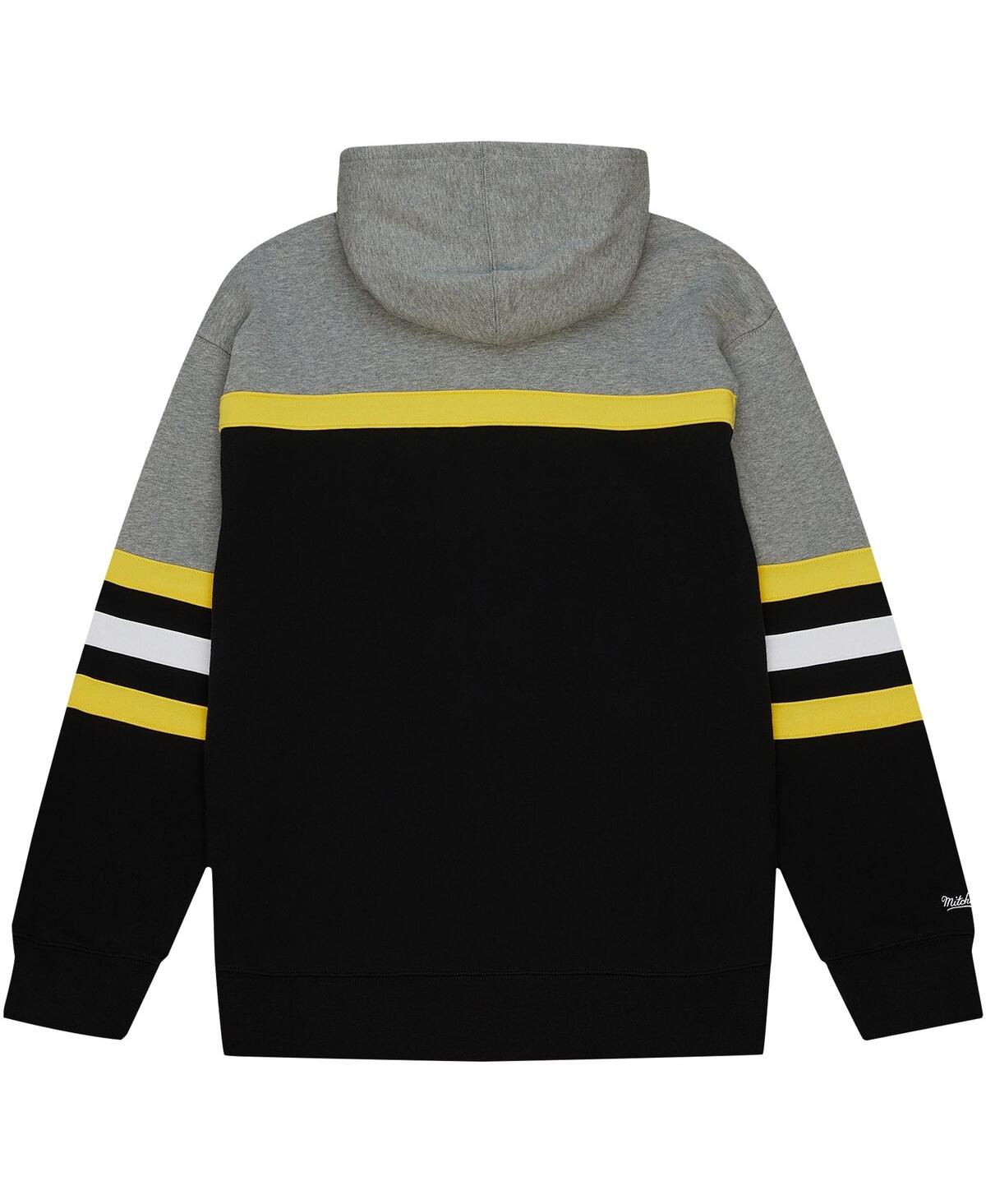 Mitchell & Ness Men's  Black Iowa Hawkeyes Head Coach Pullover Hoodie In Black