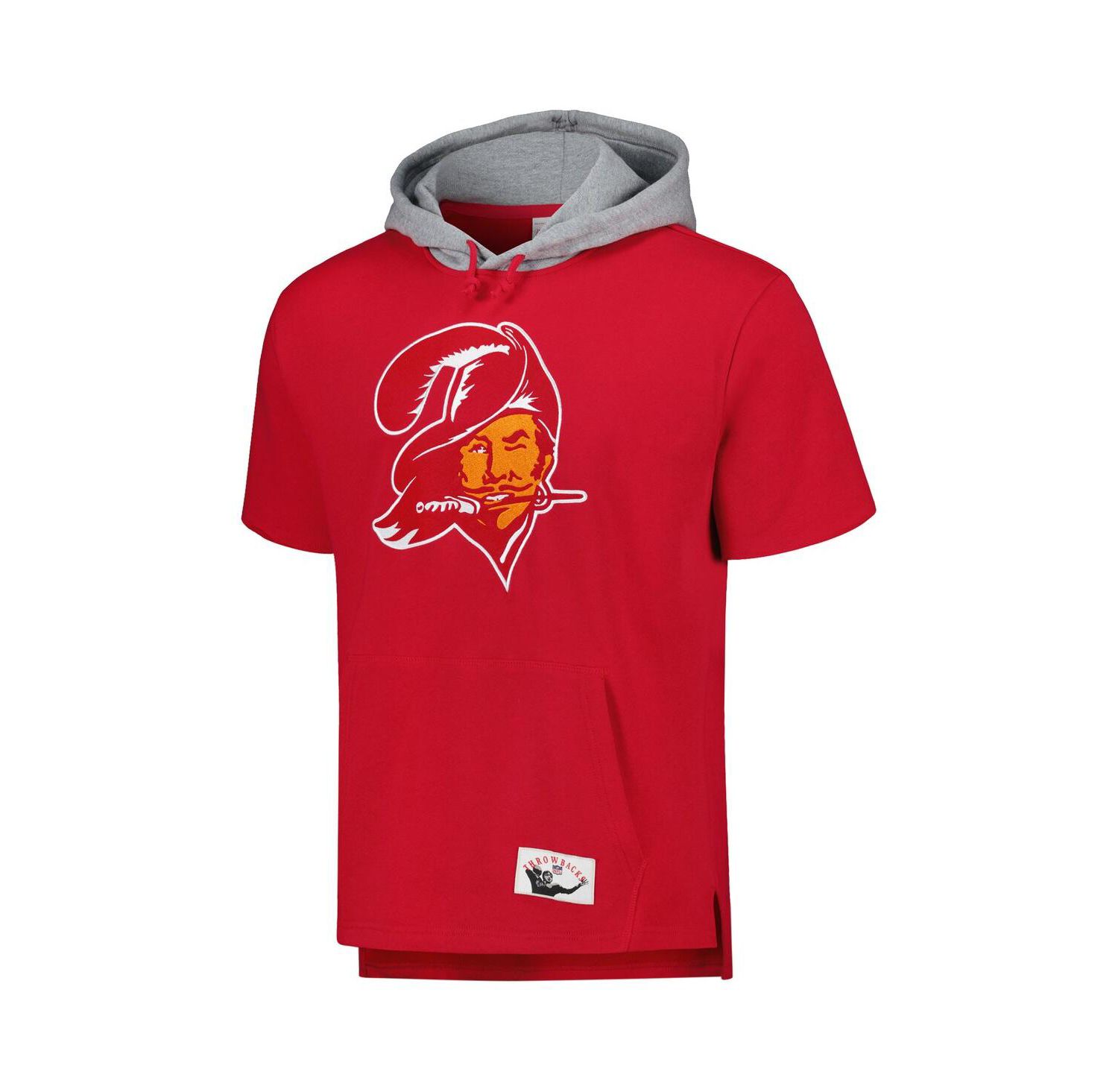 Men's Red Tampa Bay Buccaneers Postgame Short Sleeve Hoodie
