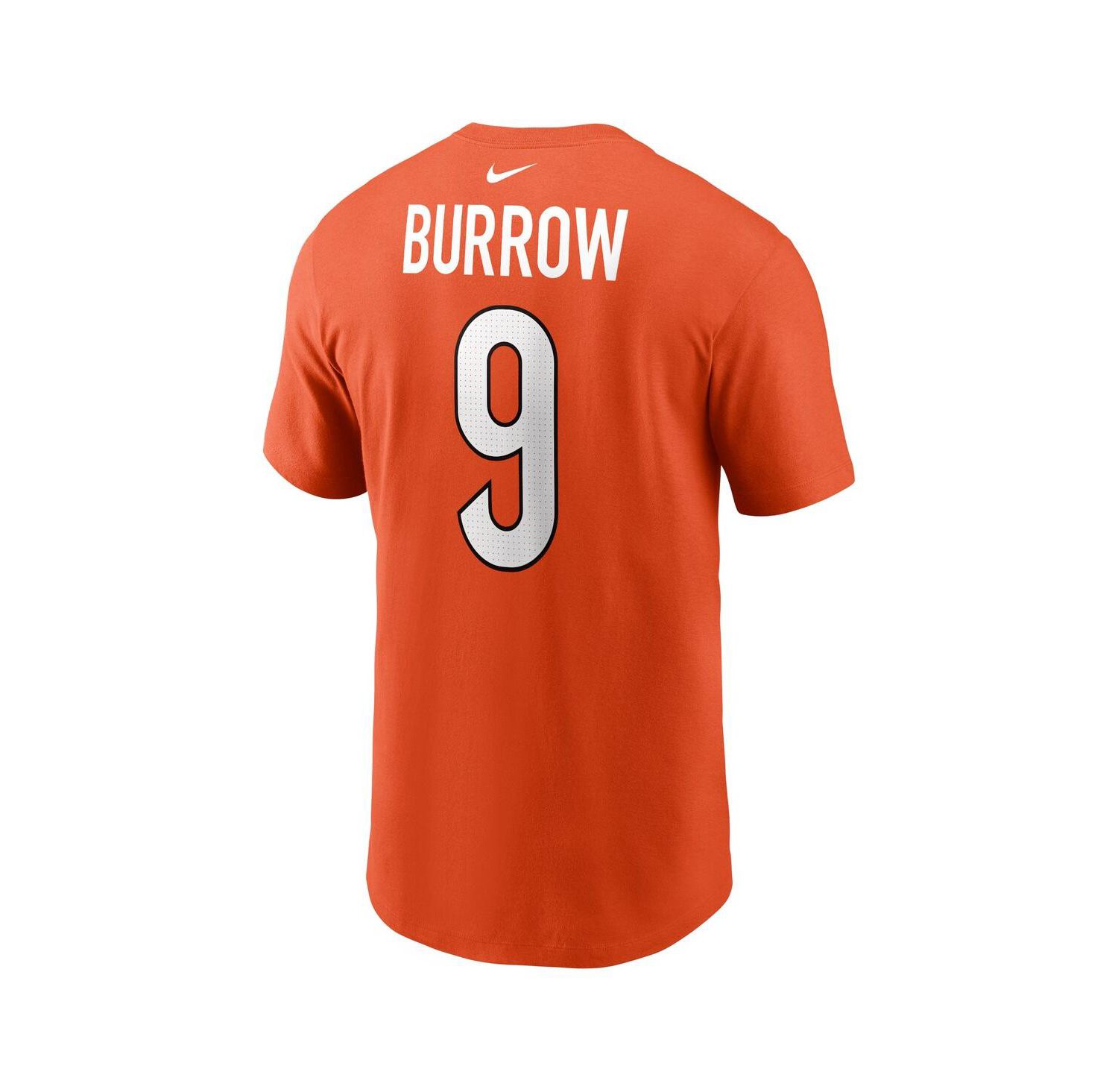 Men's Joe Burrow Orange Cincinnati Bengals Player Name and Number T-shirt
