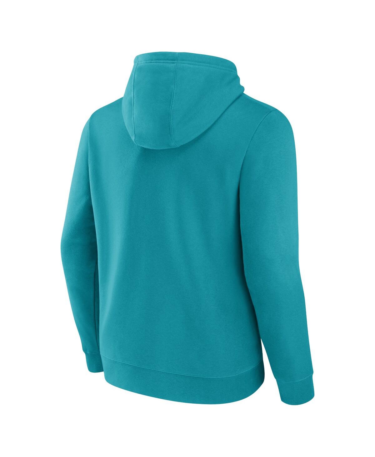 Men's FanaticsMiami Dolphins Between the Pylons Pullover Hoodie - Aqua