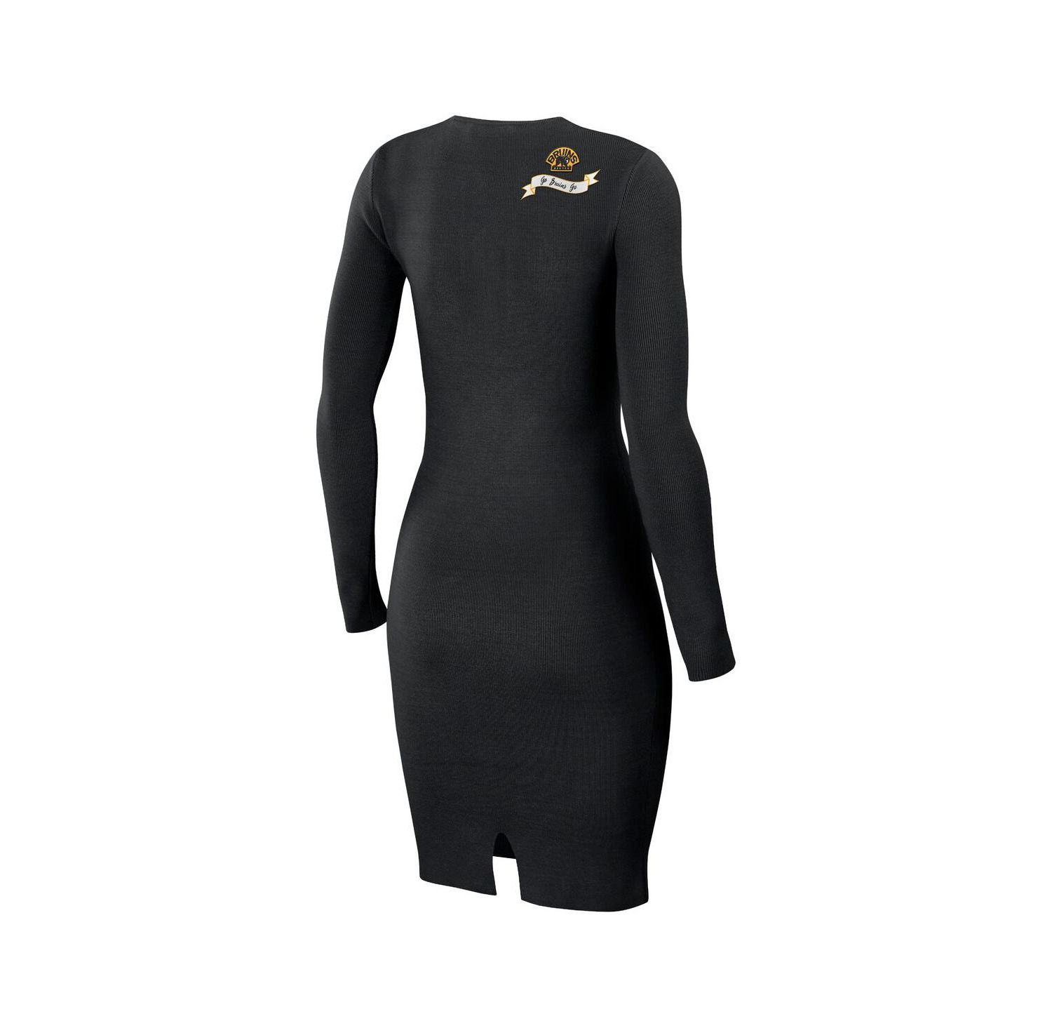 Women's Black Boston Bruins Lace-Up Dress