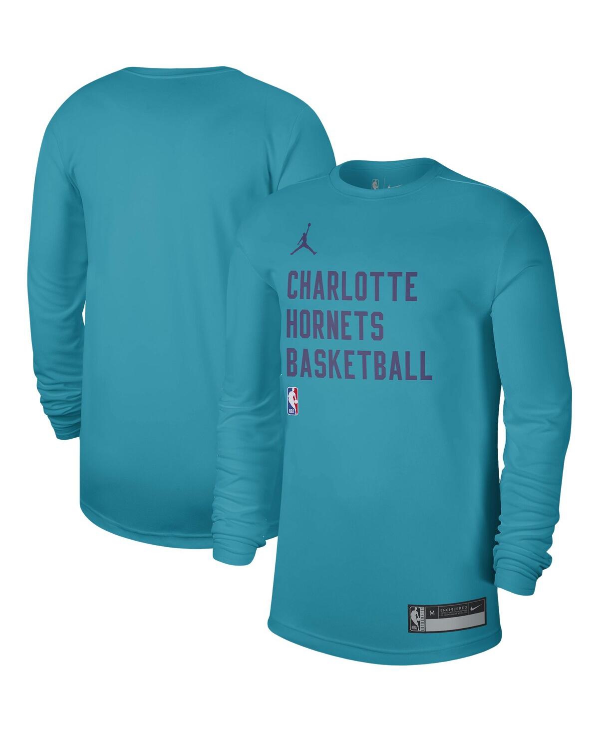 Men's and Women's Jordan Teal Charlotte Hornets 2023/24 Legend On-Court Practice Long Sleeve T-shirt - Teal