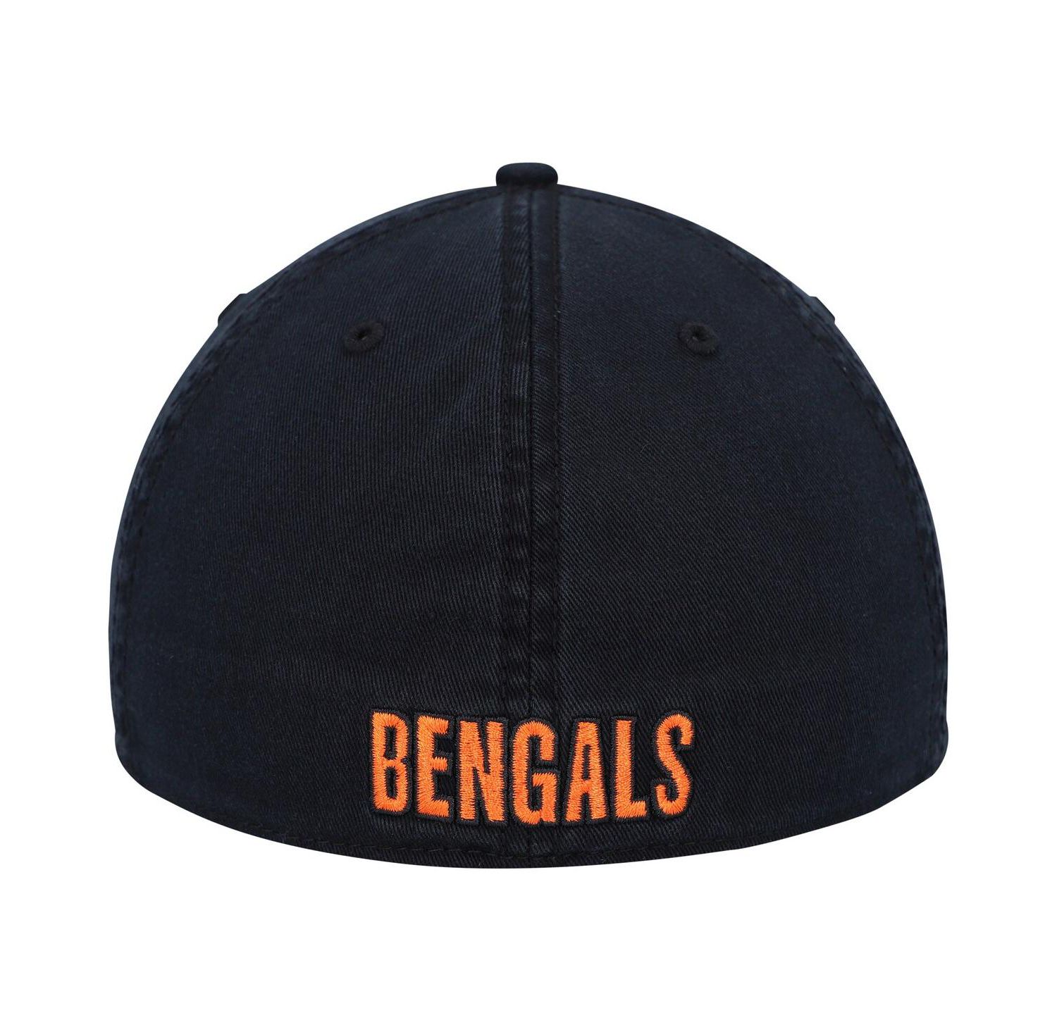 Men's Black Distressed Cincinnati Bengals Gridiron Classics Franchise Legacy Fitted Hat