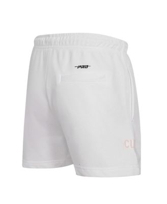 Women's White Chicago Cubs Washed Neon Shorts