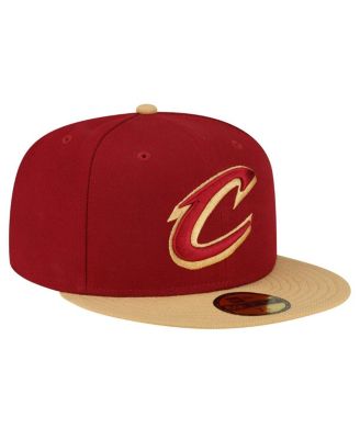 Men's Wine, Gold Cleveland Cavaliers 2-Tone 59FIFTY Fitted Hat
