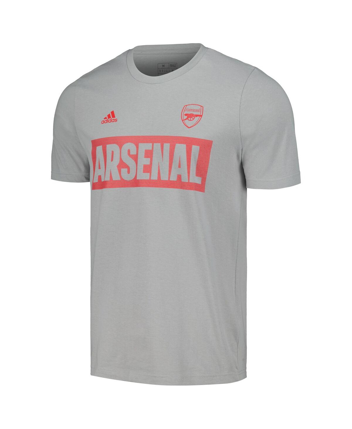 Shop Adidas Originals Men's Adidas Gray Arsenal Culture Bar T-shirt