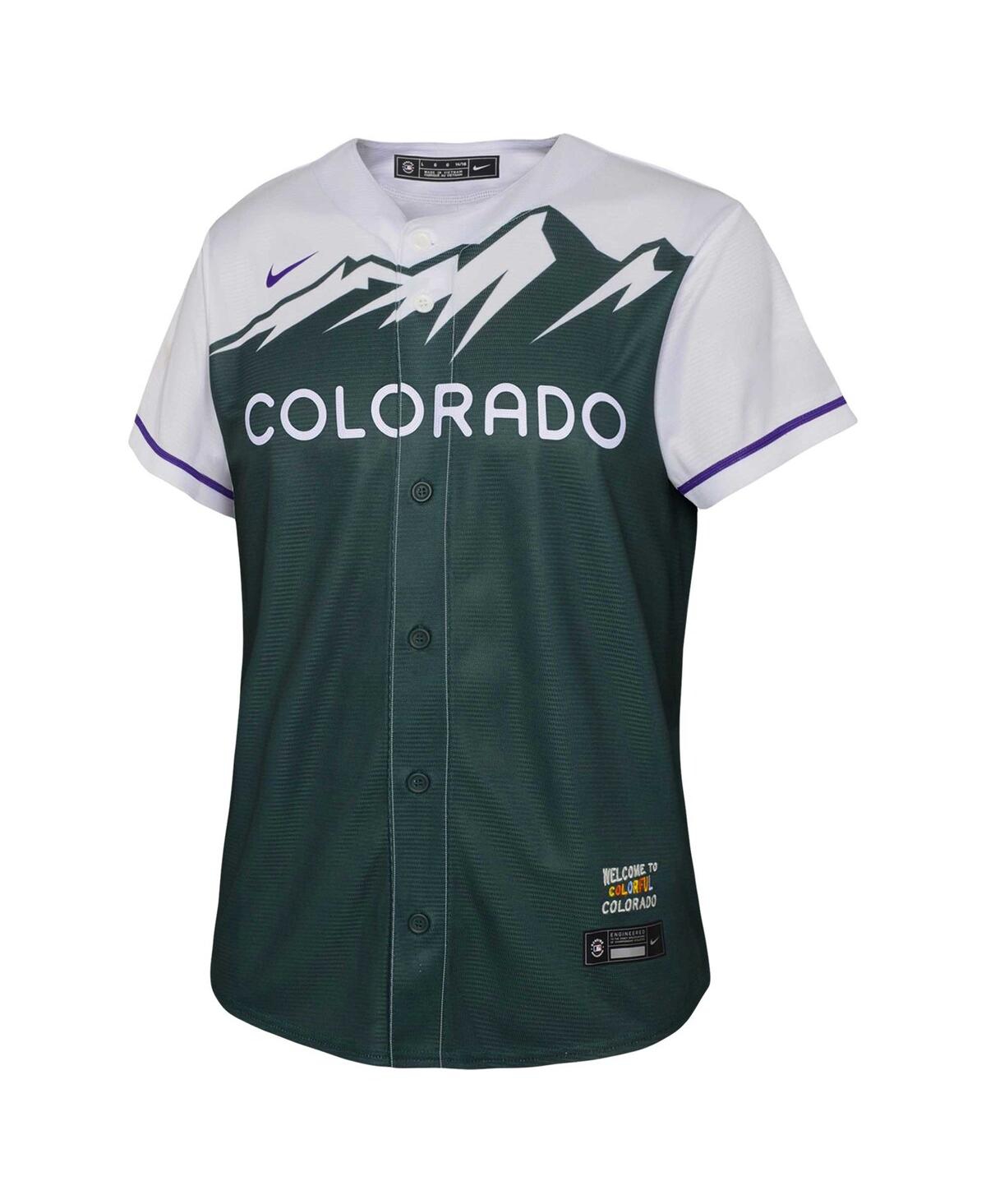 Big Boys NikeColorado Rockies 2022 City Connect Replica Team Jersey - Green