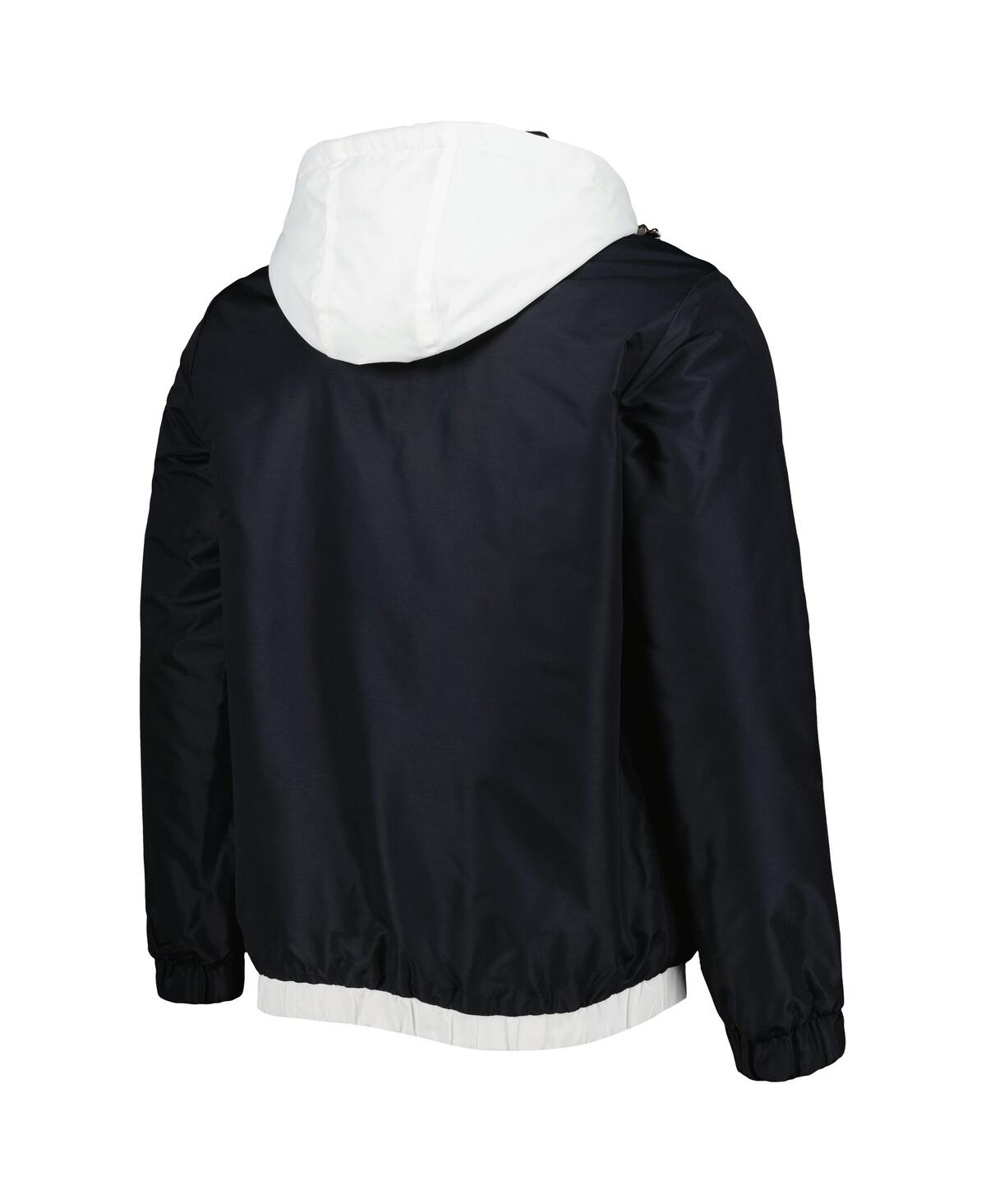 Starter Black Brooklyn Nets The Triple Double Full-zip Hoodie Jacket In Black