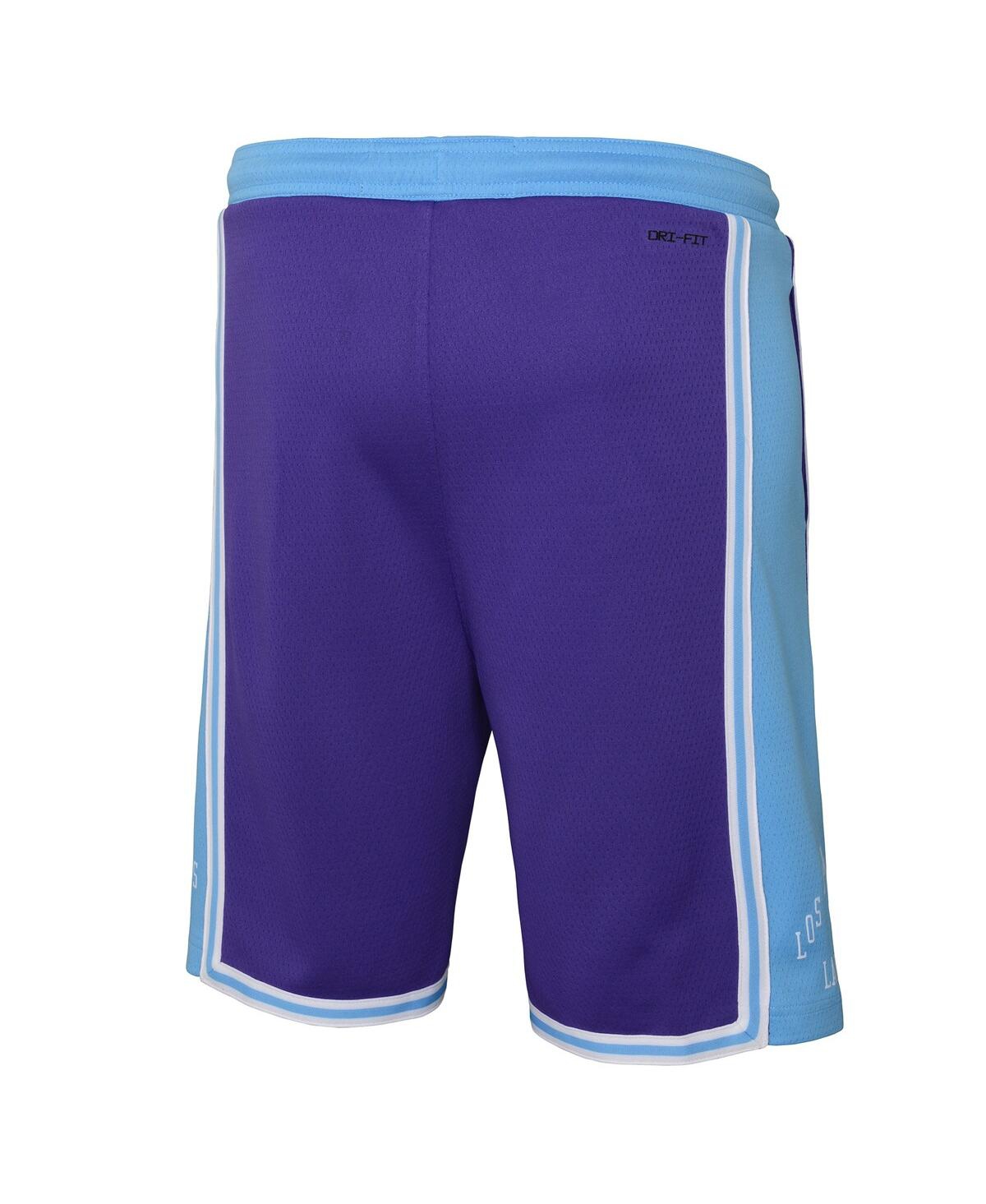 Nike Big Boys  Purple Los Angeles Lakers 2021/22 City Edition Courtside Swingman Shorts In Purple