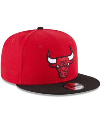 Men's Red, Black Chicago Bulls 2-Tone 9FIFTY Adjustable Snapback Hat