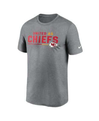 Men's Heather Gray Kansas City Chiefs Legend Team Shoutout Performance T-shirt