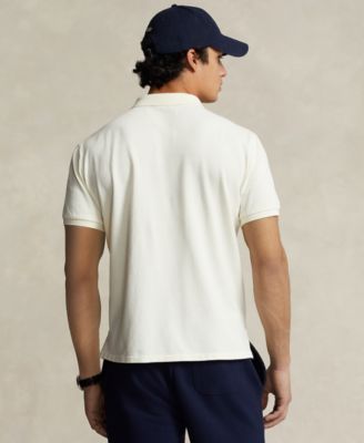 Men's Custom Slim Fit Big Pony Mesh Polo Shirt