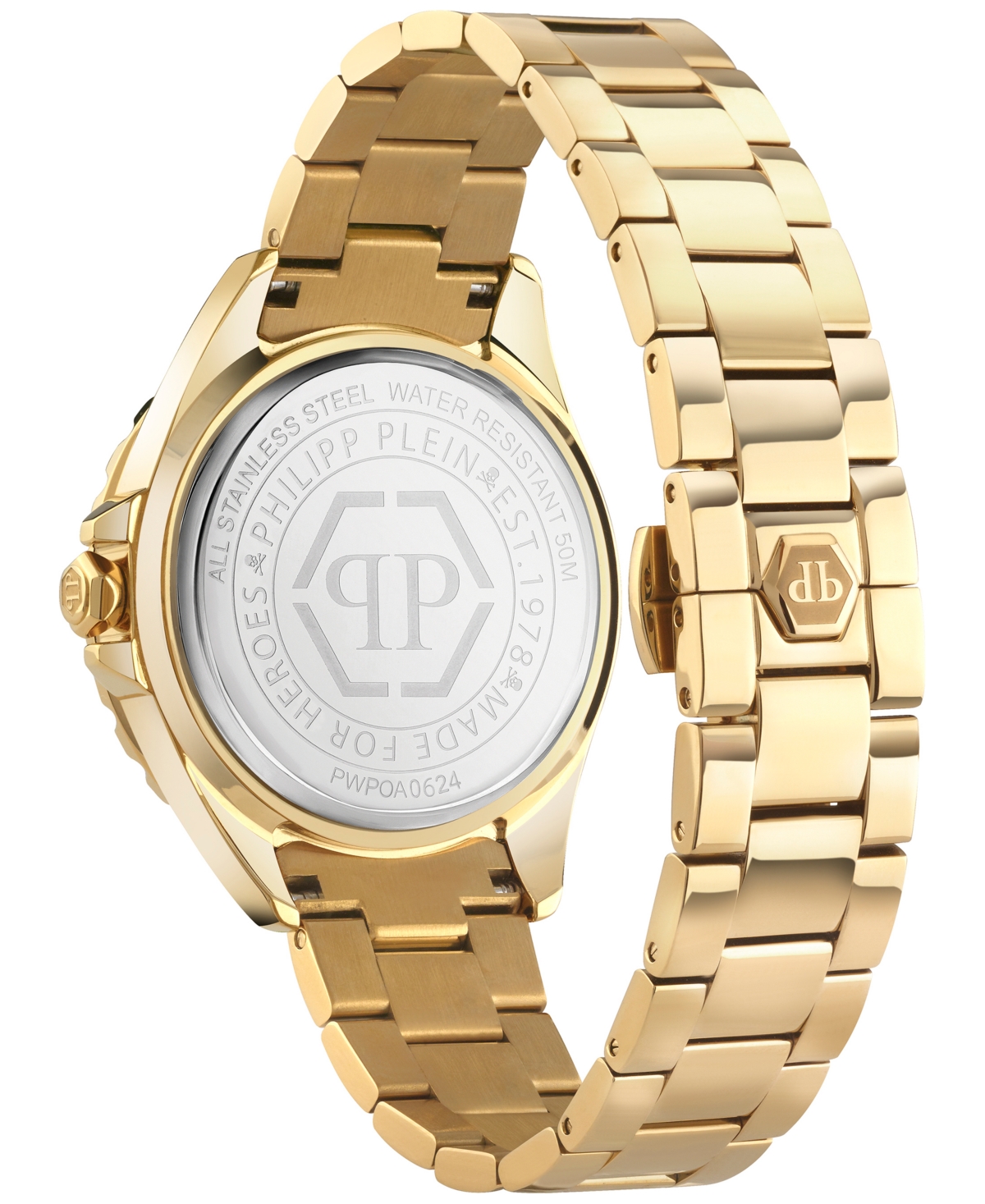 Philipp Plein Women's Heaven Gold Ion Plated Stainless Steel Bracelet Watch 38mm