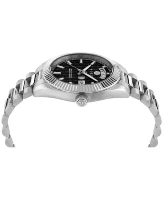 Men's Date Superlative Stainless Steel Bracelet Watch 42mm