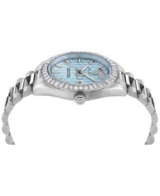 Men's Date Superlative Stainless Steel Bracelet Watch 42mm