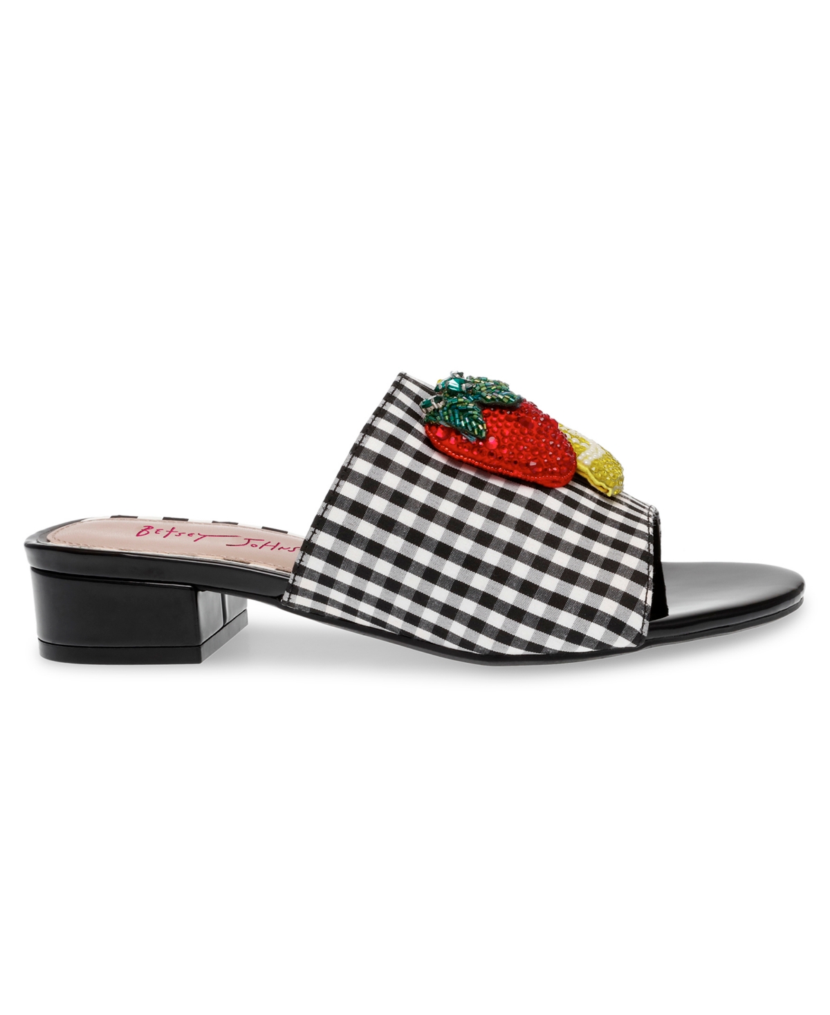Betsey Johnson Women's Lindyy Fruit Block-Heel Slide Sandals