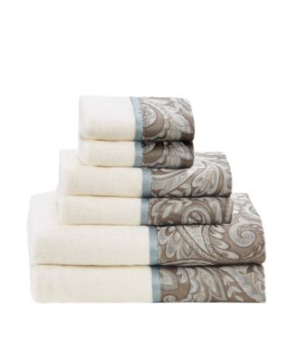 Aubrey 6-Pc Jacquard Bath Towel Set