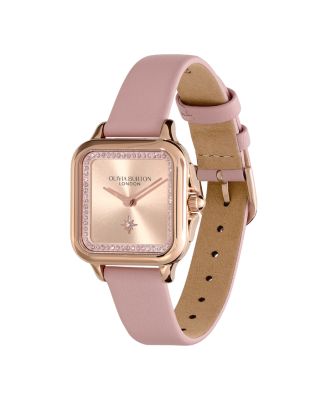 Women's Grosvenor Mellow Rose Leather Watch 28mm