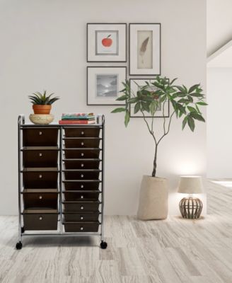 15-Drawer Organizer Cart