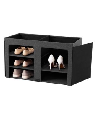 Tufted Shoe Storage Trunk