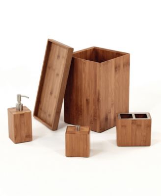 5-Piece Bamboo Bath and Vanity Set