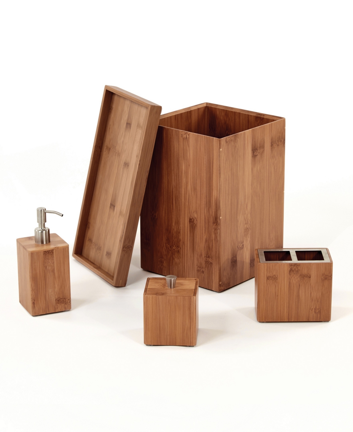 Seville Classics 5-piece Bamboo Bath And Vanity Set In Bamboo