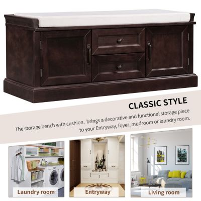 Multipurpose Storage Bench with Cushion