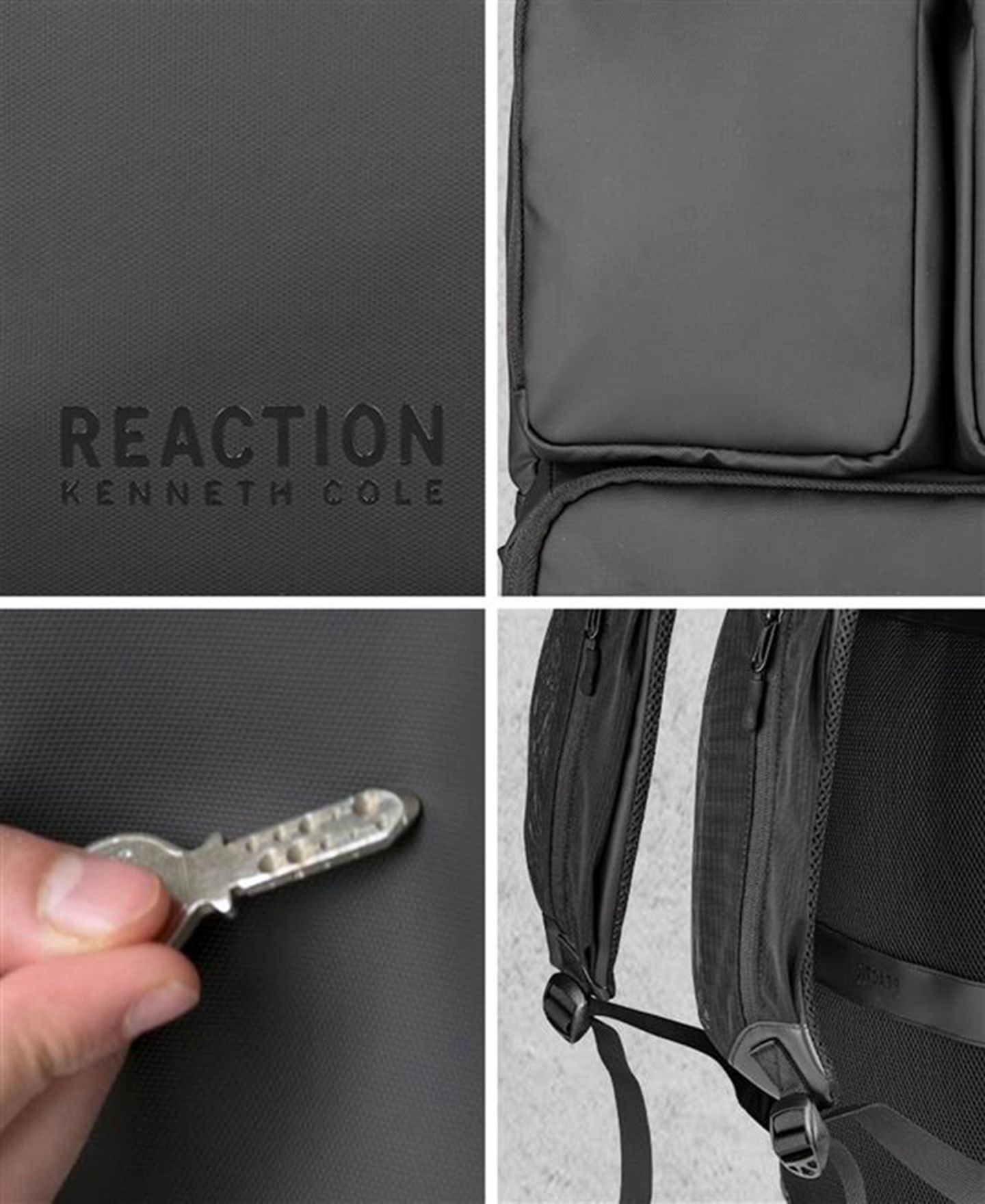 Рюкзак Kenneth Cole Reaction Ryder 17" Laptop with Removable Laptop Sleeve, цвет: Чёрный — фото 5