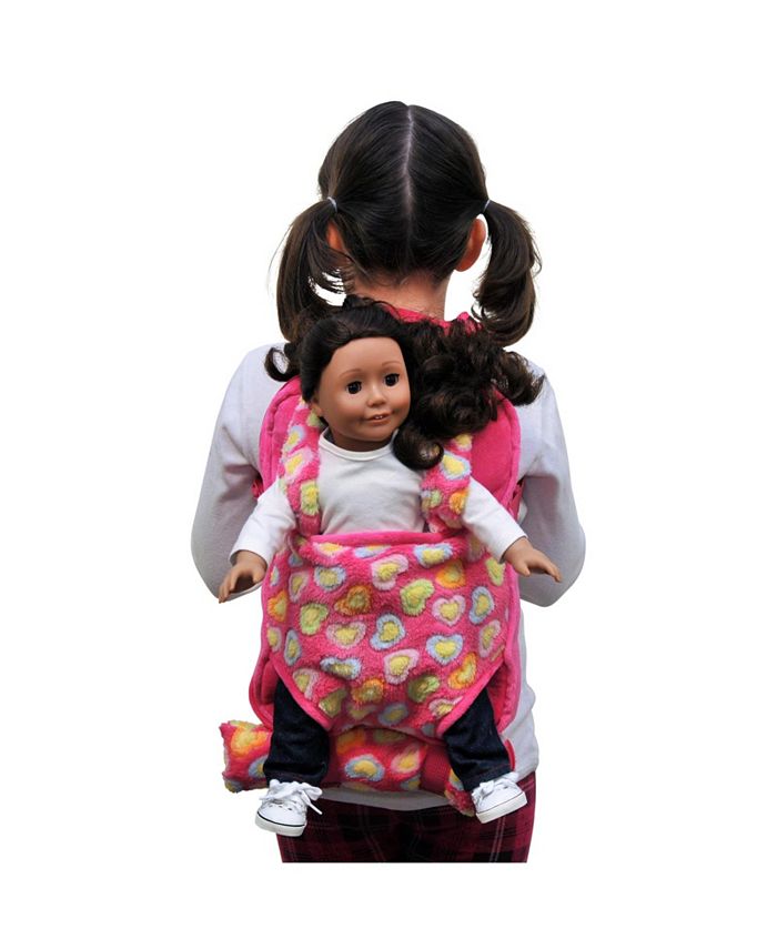 The Queen's Treasures Doll Accessories, Pink Baby Doll Backpack Carrier